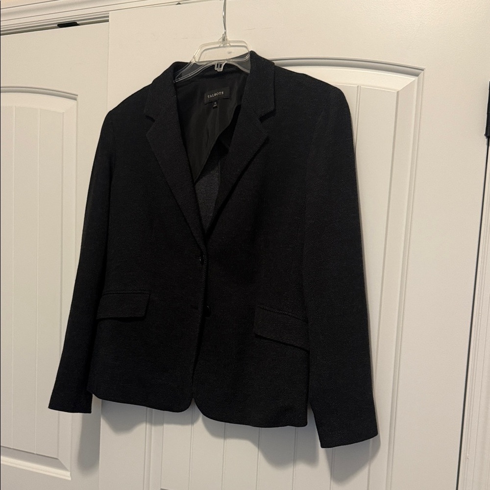 Talbots Elegant Dark Blazer
